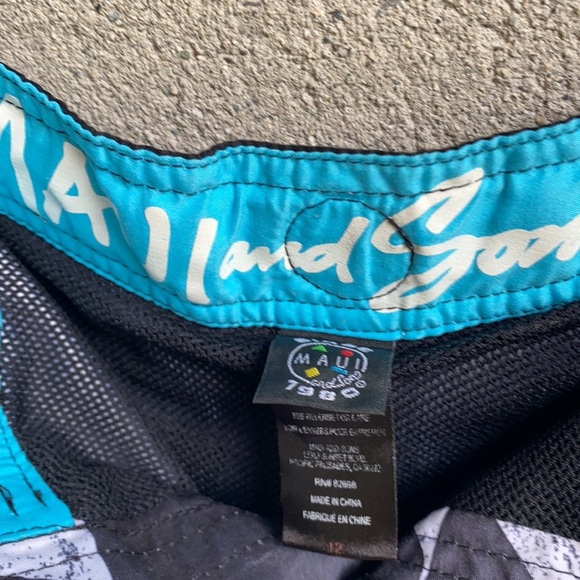 Sz 12 Kids Maui & Sons Boardshorts - Picture 10 of 13